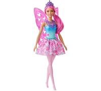 Poupée Barbie Dreamtopia fée aux cheveux roses avec ailes et diadème - Barbie - GJJ99 46254