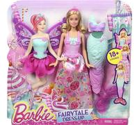 Poupée - Barbie - Dreamtopia - Rose - Bleu - 3 pièces - Accessoires inclus