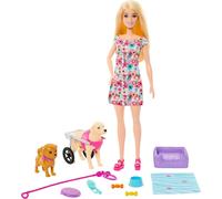 Poupée Barbie et chien en fauteuil roulant HTK37