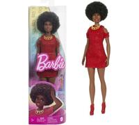 Poupée Barbie Fashionistas - Black Barbie avec robe rouge en tricot
