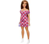 Poupée Barbie Fashionistas (vitiligo) en robe Polka Dot sans épaules
