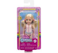 Barbie Poupée Chelsea Friend – T-shirt rayé, short et bottes roses