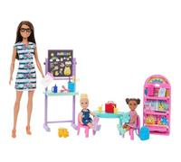 Muñeca Barbie escuela infantil con personajes y accesorios HRG85 MATTEL