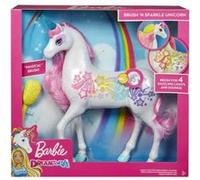Poupée Barbie Licorne Arc-en-Ciel Sons et Lumière Multicolore G