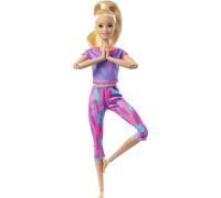 Poupée Barbie Made to Move (blonde) en tenue de yoga violette