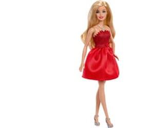 Poupée Barbie mode fête rubis pour le 80e anniversaire en robe rouge