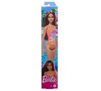Poupée - BARBIE - Poupée Barbie - Maillot de bain orange - Cheveux noirs lâches - 3-10 ans