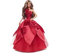 Barbie Signature 2022 Poupée à collectionner, brune aux cheveux ondulés, support de poupée, emballage d'exposition, cadeau pour collectionneurs