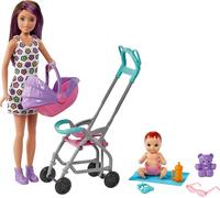 Poupée Barbie "Skipper Babysitters Inc." et jeu de poussette, pour les enfants de 3 ans et plus