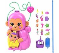Poupée bébé avec accessoires Polly Pocket Mommy Monkey and Baby