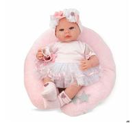 Poupée Bébé - BERJUAN - 8502-24 - 50 cm - Mécanisme de bisous - Inclus coussin rose