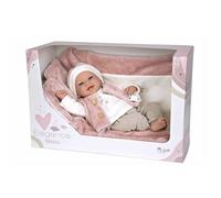 MuÑecas Arias Elegance Colin With Blanket Weight Baby Doll 40 Cm Rose
