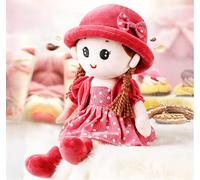Poupée Bébé Fille Princesse Adorable Conte de Fées Jouet en Peluche Mignonne Rouge Taille