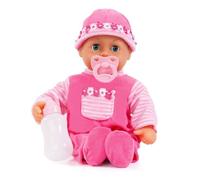 Bayer Design 93825AA, Poupon Bébé Premiers Mots, poupée parlante, interactive, avec sons de bébé, rose, 38 cm
