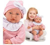 Poupée bébé interactive réaliste 41 cm avec sons - Kinderplay Lili (KP3512)