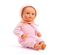 Poupée Bébé Lilas Rose Pomea - Poupée en Vinyle Doux pour Enfants
