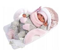 Poupée bébé Llorens Mimi 42 cm avec porte-bébé - modèle 17404 (rose)