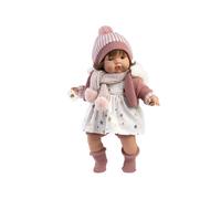 Llorens Crying Lola With Cloth Body And Sound Mechanism Baby Doll 38 Cm Rose