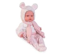 Poupée Bébé - Muñecas Antonio Juan - Babydoo Mots - Capuche - Écharpe - Tétine