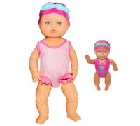 Poupée bébé Natation avec Une poupée de bébé Interactive à Batterie Mobile à Base de Batterie Mignonne réaliste avec Un Costume détachable pour Baignoire Piscine, inclure, Pas, poupées