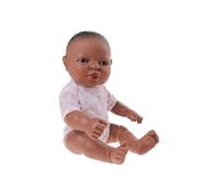 Berjuan poupée bébé Nouveau-né africain 30 cm fille Marron G