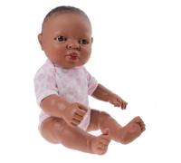 Poupée Bébé Nouveau-Né Africain 30 Cm Fille - Berjuan - Découvrez Les Vrais Bébés - Marron