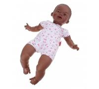 Poupée Bébé Nouveau-Né Corps Mou Africain 45 Cm - Berjuan - Fille - Marron