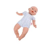 Berjuan poupée bébé Nouveau-né corps mou européen 45 cm garçon Ivoire G
