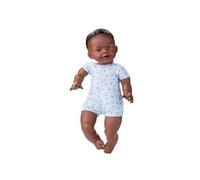 poupée bébé Nouveau-né corps mou garçon africain 45 cm