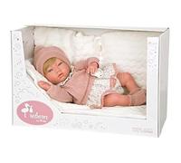 Poupée Bébé Reborn Arias Abril 40 Cm - Manta Rosa - Couleur Principale Rose - Pour Bébé Mixte