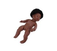 Berjuan Newborn African 7058 Child Baby Doll 38 Cm Bleu