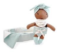 Poupée - Berjuan - Bb Negrita Capazo Aiamar - Jouet Multicolore - 28 Cm - Pour Bébé 0-3 Ans