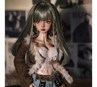 Poupée BJD 1/4 de 44 cm avec vêtements, chaussures, perruque et maquillage, poupée réaliste articulée à rotule pour collectionneurs
