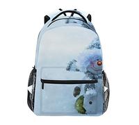 Poupée Blanche de Bonhomme de Neige Cartable Sac à Dos Ecole étudiant Scolaire d'ordinateur pour Voyage Ados Filles Garçons Enfant