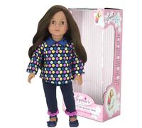 Poupée brune Teamson Kids avec haut chaussures et legging 15 X 10 X 46