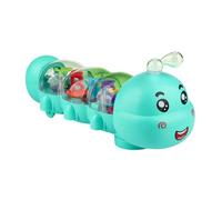 Poupée Caterpillar pour bébés, Jouet d'exploration avec Musique et Mouvement, Jeu d'éveil interactif pour Les Tout-Petits Durant Le Tummy Time, Design Chenille avec Actions Lumineuses et sonores