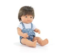 Miniland Chestnut Baby Doll 38 Cm Bleu Enfants