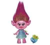 Poupée TROLLS - HASBRO - Poppy Chantante - Cheveux Illuminés - Accessoires Inclus