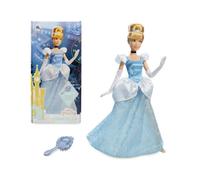 Disney Store Officiel Poupée Classique Cendrillon pour Enfants, 29cm, Poupée Entièrement Articulée en Tenue Scintillante, Inclut Chaussures, Gants de Soirée, Collier et Brosse, Dès 3 Ans