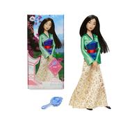 Disney Store Poupée pour Enfants Mulan, 29 cm, avec Brosse à détails moulés, Jouet entièrement articulé avec Robe en Satin - Convient aux Enfants de 3 Ans et Plus