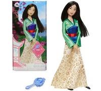 Disney Store Poupée pour Enfants Mulan, 29 cm, avec Brosse à détails moulés, Jouet entièrement articulé avec Robe en Satin - Convient aux Enfants de 3 Ans et Plus