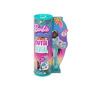 Barbie Poupée Cutie Reveal Série Jungle, costume éléphant, 10 surprises, couleur changeante, HKP98