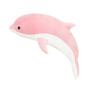 Poupée Dauphin, 50cm Dauphin en Peluche Jouet, Poupée Peluche Animaux, Coussin Décoratif Doux Oreiller pour Canapé, Dauphin Oreiller poupées Jouets Enfants chilren Cadeau danniversaire, Rose