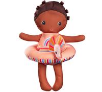 Lilliputiens - Poupée de bain Lena avec bouée licorne - Jouet flottant magique et éducatif pour le bain - Stimule la motricité fine et l’imagination des enfants - Idéal bain - Dès 9 mois - 83424