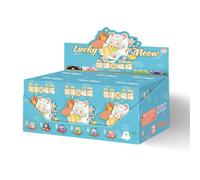 Poupée De Chat Porte-Bonheur En Peluche 2024 Nouveau Modèle De Jouets Mignons Boîte Coffret D'ouverture Officielle Authentique Ensemble De 6 Pièces Différentes