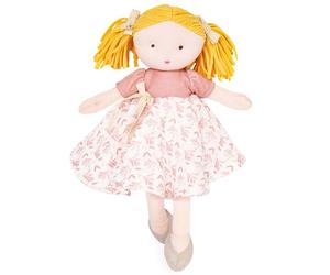 Poupée de chiffon Camélia 30 cm en coton bio Joliflores Jolijou®