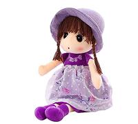 Poupée de Chiffon Fille,Peluche Poupée Tissu 45 cm,Mignonne Jouet en Peluche Bébé Douce Poupée Ornement Maison Mini-Princesse Chapeau et Vêtements Cadeau de Naissance Anniversaire Valentin Noël