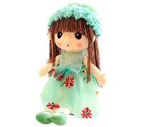 Poupée de Chiffon Fille,Peluche Poupée Tissu 45 cm,Mignonne Jouet en Peluche Bébé Douce Poupée Ornement Maison Mini-Princesse Chapeau et Vêtements Cadeau de Naissance Anniversaire Valentin Noël