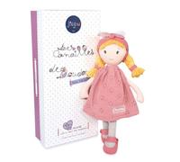 Poupée de chiffon - Les Canailles de Doudou - Suzette - 36 cm - Robe en coton - Cheveux en jersey