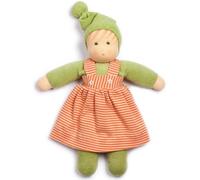 Poupée de Chiffon Nanchen® Natur Poupon 36cm Coton Bio (Kba) Verte R